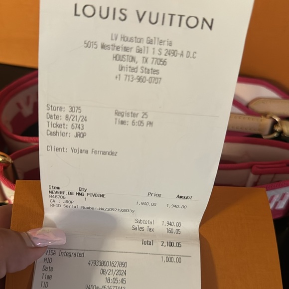 💎FINAL PRICE💎LOUIS VUITTON BB STRAP MNG PIVOINE - Picture 7 of 7